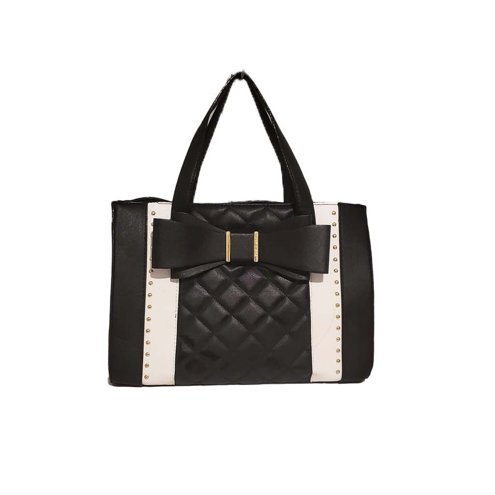 BETSEY JOHNSON women's bow detail handbag purse tote